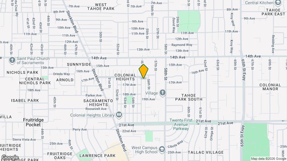 4119 55th St Map and Location Details