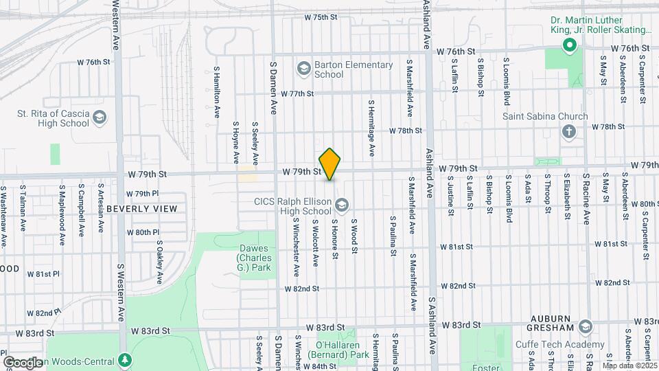 7920 S Honore St Map and Location Details
