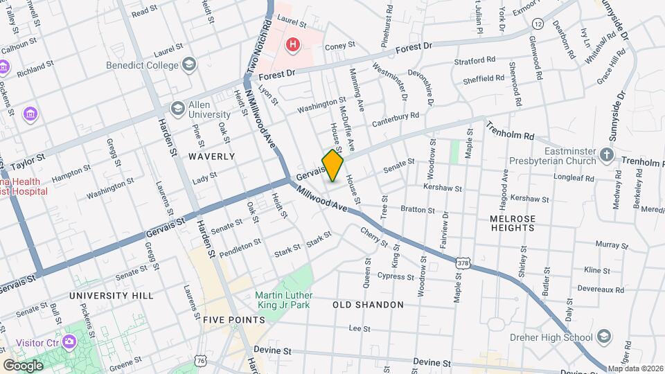 1106 Page St Mapa y Detalles de la Ubicación