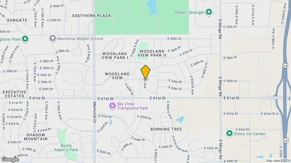 5914 S 87th E Ave Map and Location Details