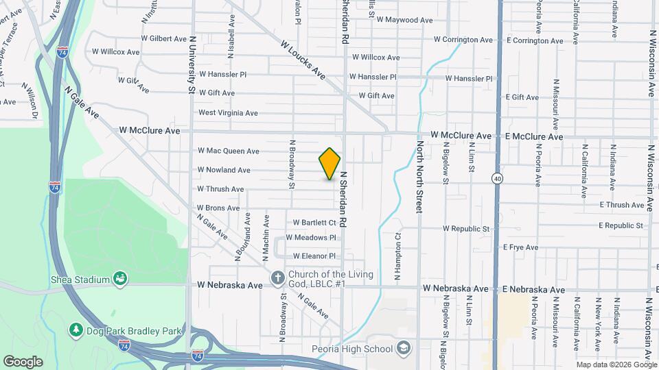 715 W Thrush Ave Mapa y Detalles de la Ubicación