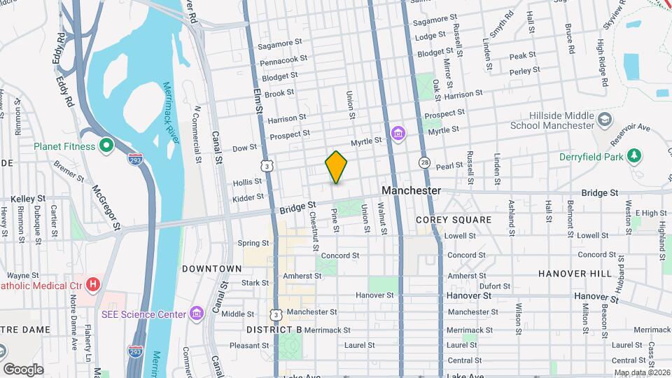 489 Pine St Mapa y Detalles de la Ubicación