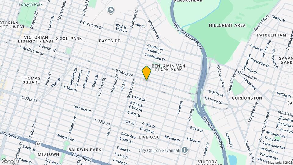 1313 Live Oak St Mapa y Detalles de la Ubicación