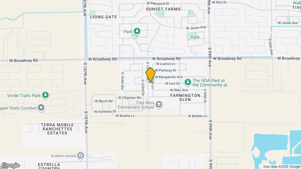 4710 S 102nd Ln Map and Location Details