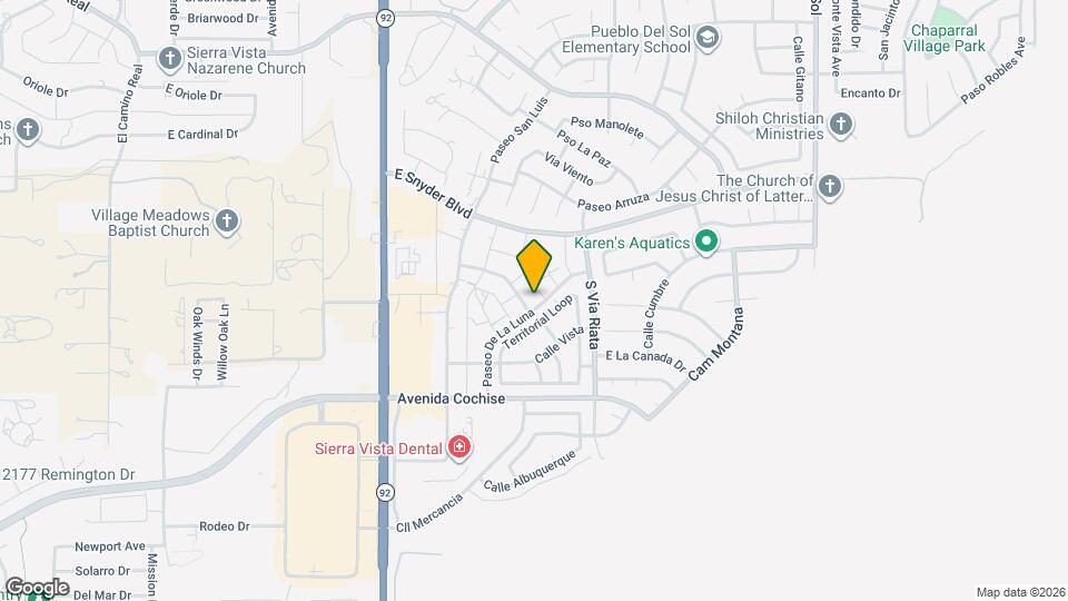 1830 Paseo De La Luna Map and Location Details