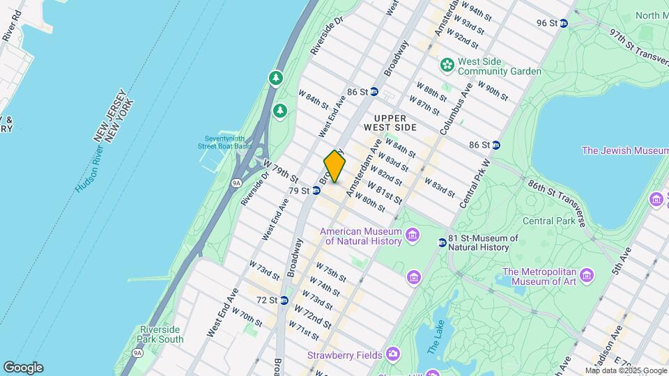 212 W 80th St Map and Location Details