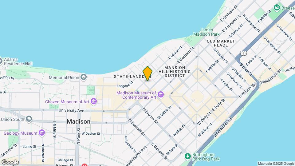 143-145 W Gilman St Mapa y Detalles de la Ubicación