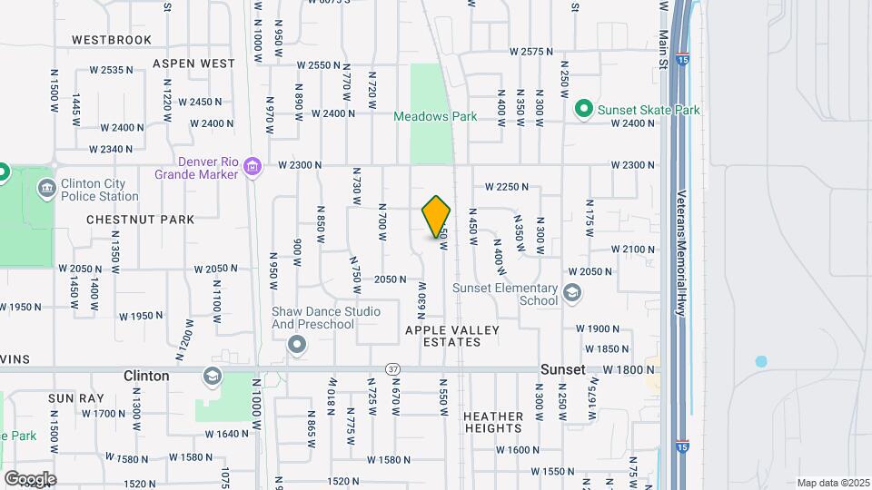 2113 N 550 W Map and Location Details