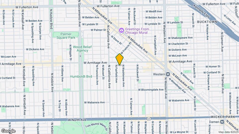 1935 N Fairfield Ave Map and Location Details
