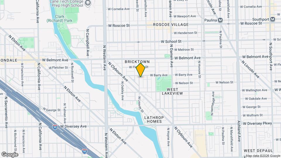 3049 N Leavitt St Map and Location Details