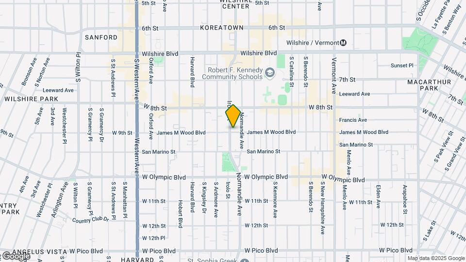 3219-3221 James M Wood Blvd Map and Location Details