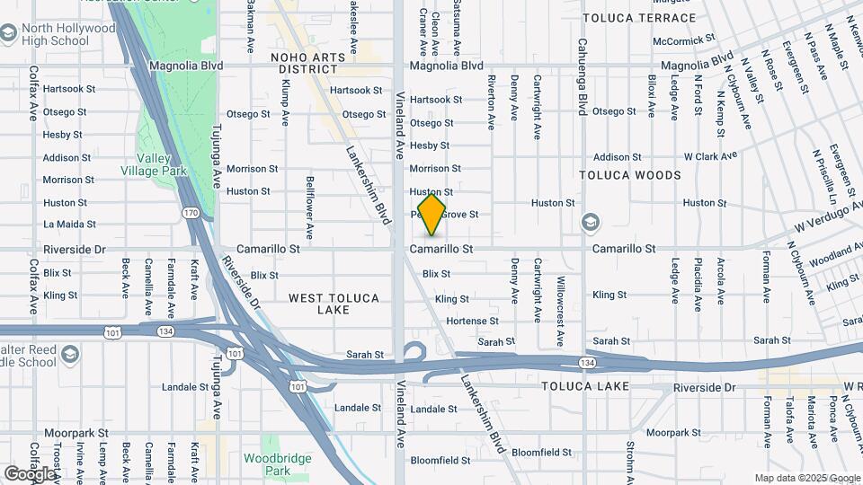 10919 Camarillo St Map and Location Details