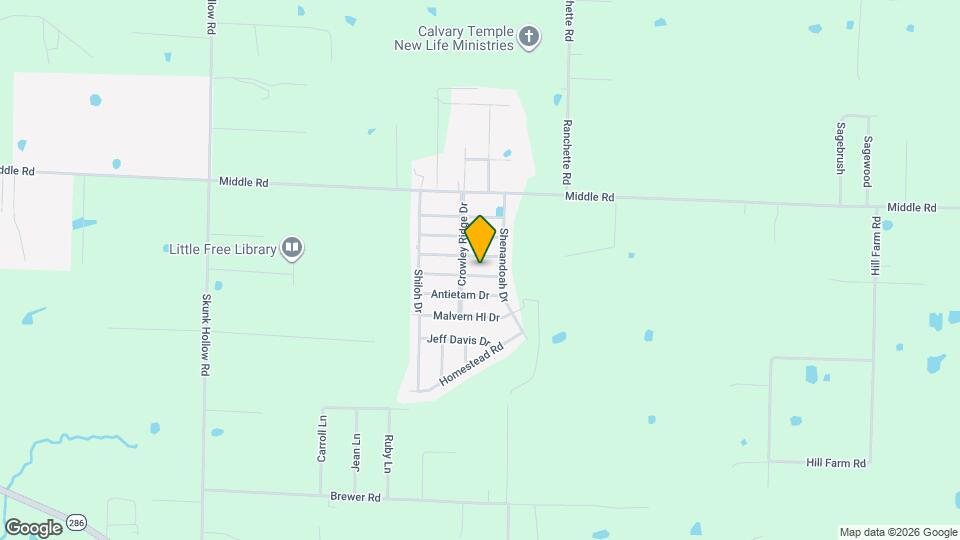 3430 Appomattox Dr Map and Location Details
