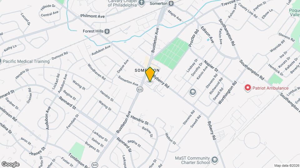 12021 Bustleton Ave Map and Location Details