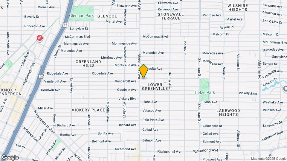 5710 Vanderbilt Ave Mapa y Detalles de la Ubicación