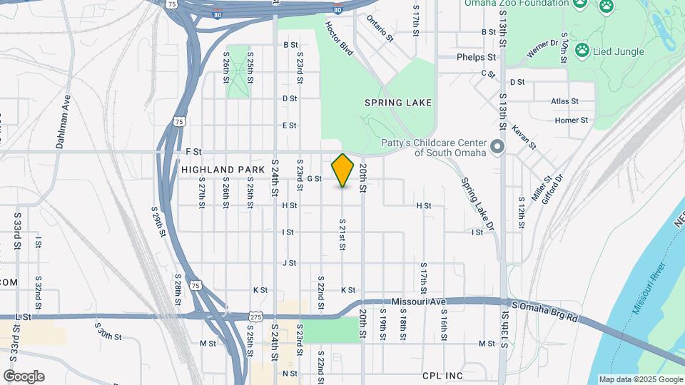 4217 S 21st St Map and Location Details