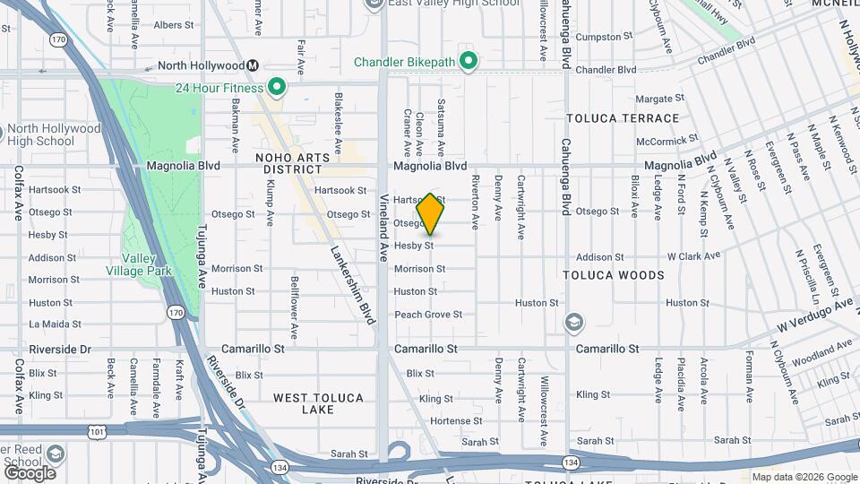 5026 Cleon Ave Mapa y Detalles de la Ubicación