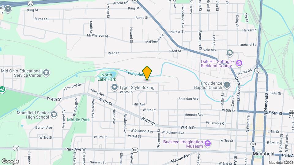 414 Spayer Ln Map and Location Details