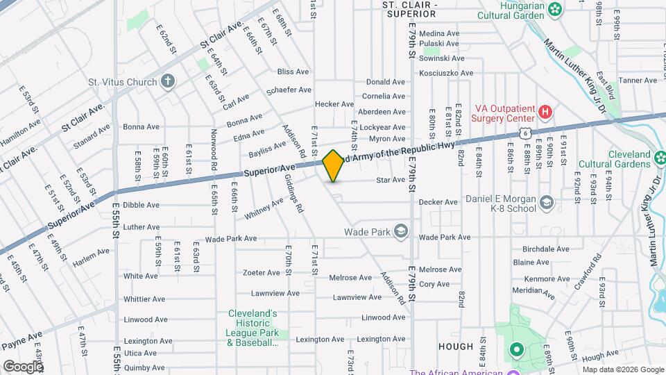 1345 Addison Rd Map and Location Details