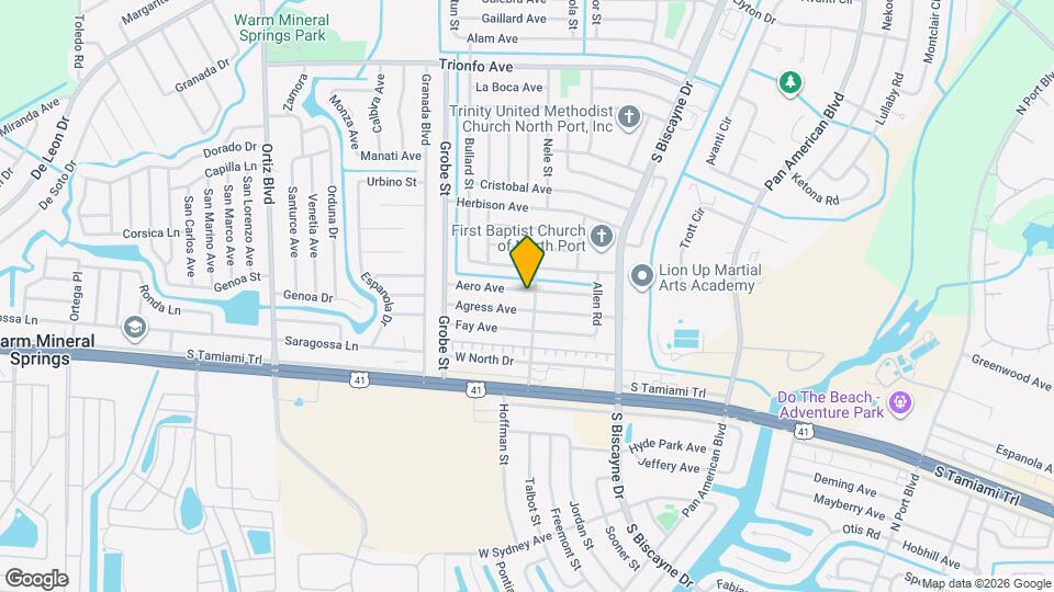 8405 Aero Ave Map and Location Details