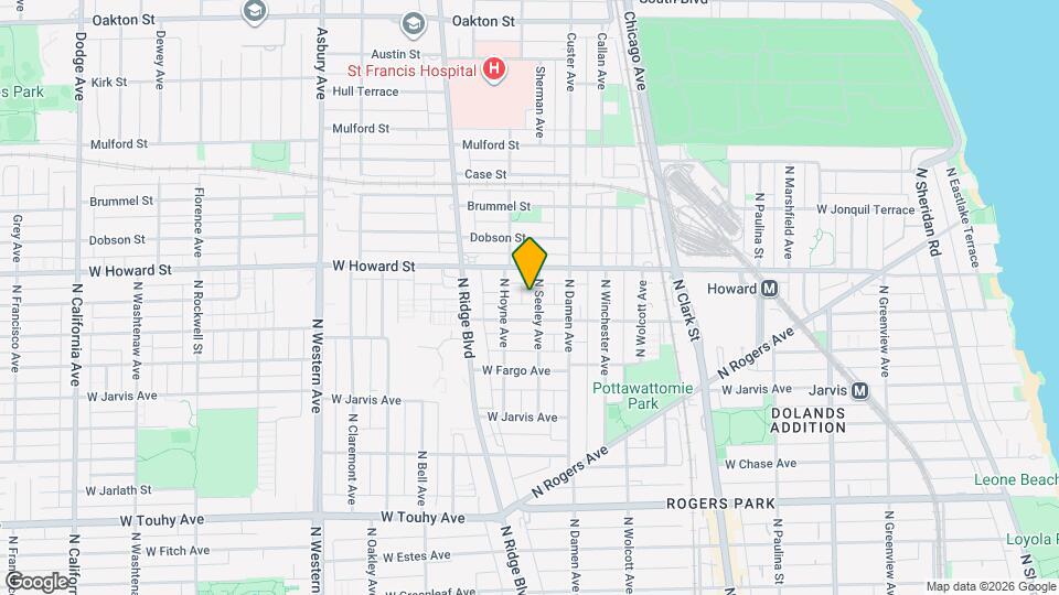 7520 1/2 N Seeley Ave Map and Location Details