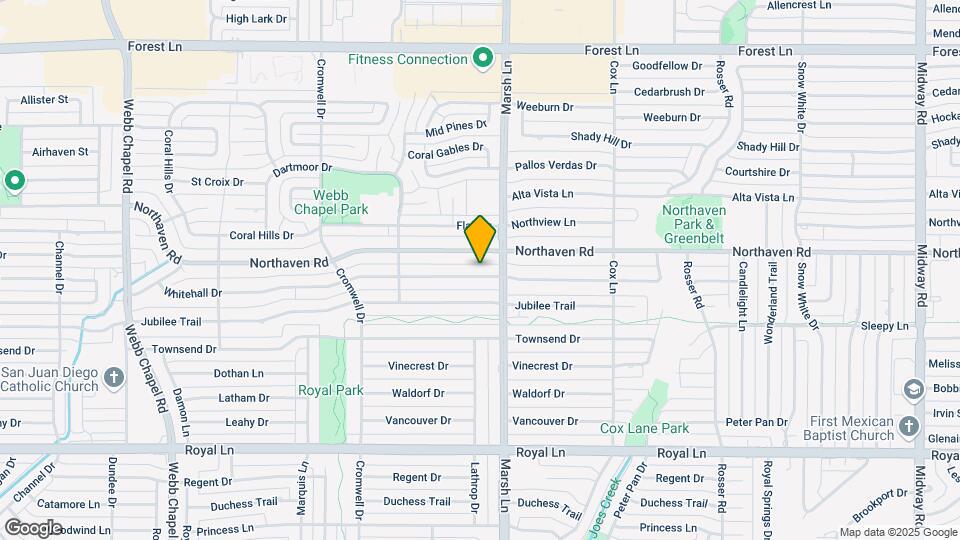 3647 Whitehall Dr Map and Location Details