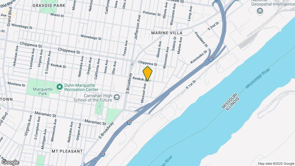 3908 Missouri Ave Map and Location Details
