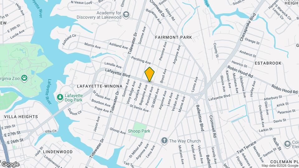 2307 Lafayette Blvd, Unit 2B Mapa y Detalles de la Ubicación