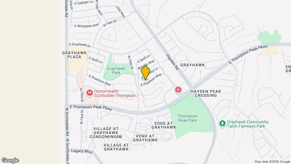 7716 E Phantom Way Mapa y Detalles de la Ubicación