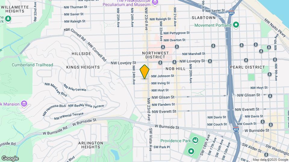 2321 NW Irving St Map and Location Details
