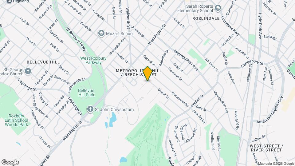 445 Beech St Map and Location Details