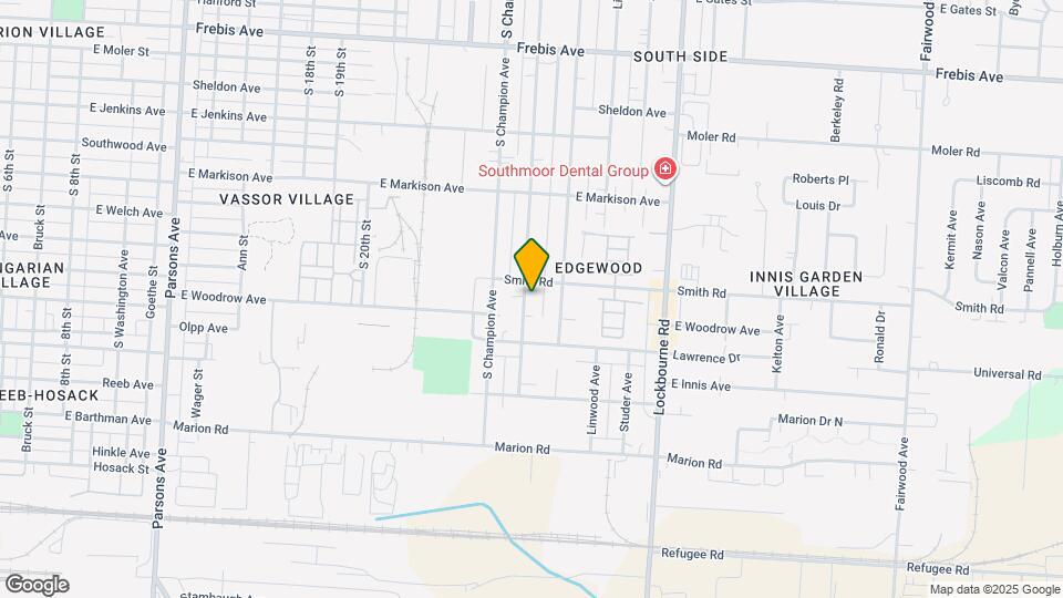 1820 Oakwood Ave Map and Location Details