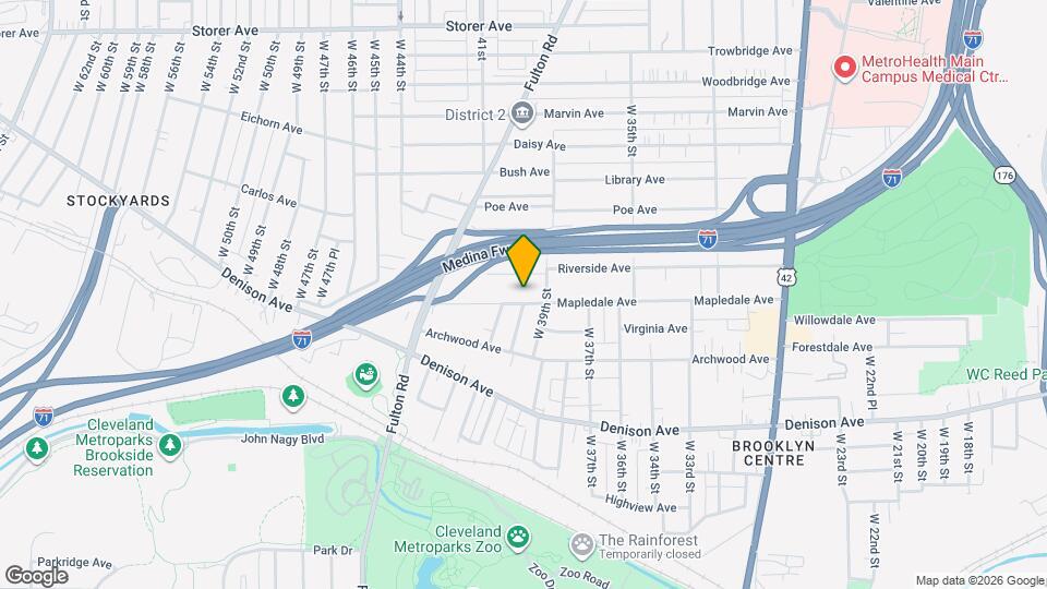 4100 Mapledale Ave Mapa y Detalles de la Ubicación