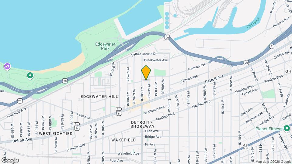 1320 W 64th St, Unit Newly Renovated Gordon Sq Apt Map and Location Details