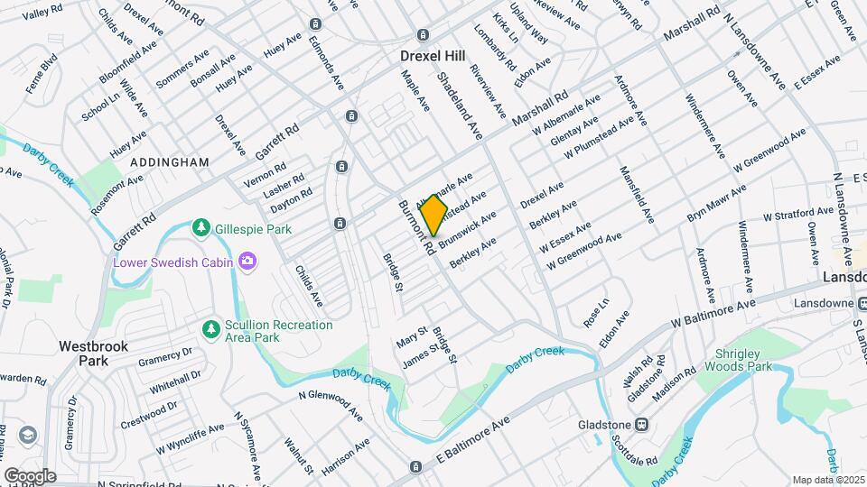 225 Burmont Rd Map and Location Details