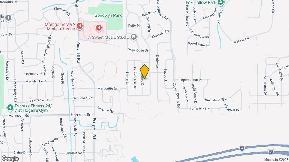 553 E Moye Dr Mapa y Detalles de la Ubicación