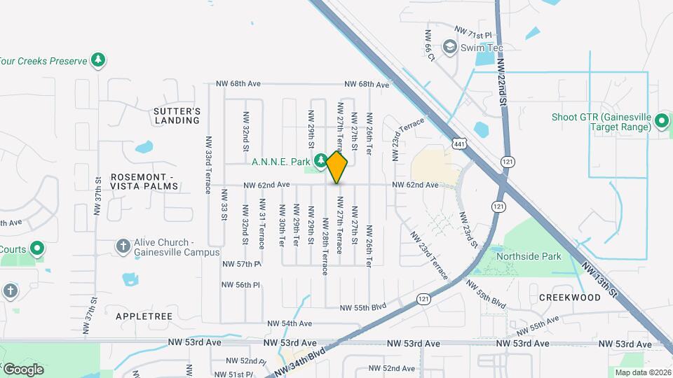 6206 NW 27th Terrace Mapa y Detalles de la Ubicación