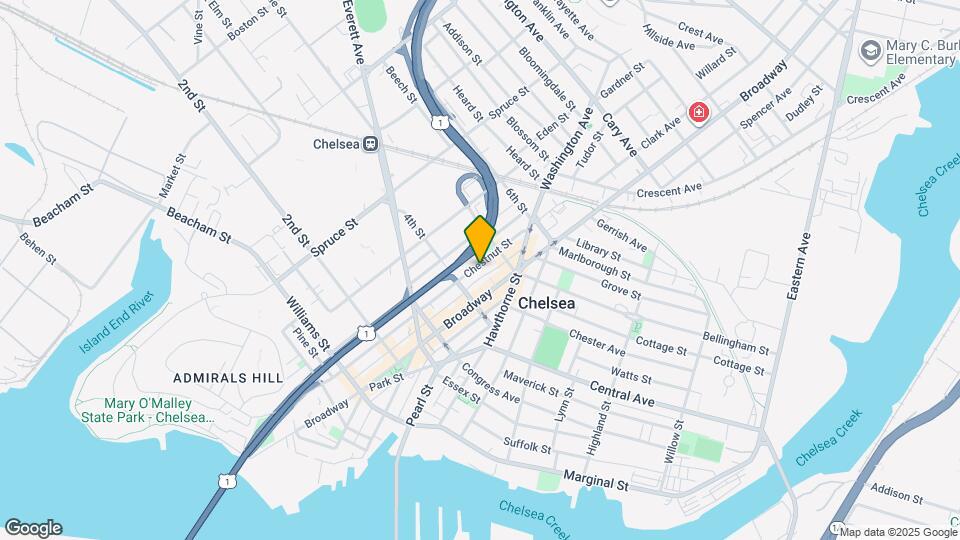 225 Chestnut St, Unit 1 Map and Location Details