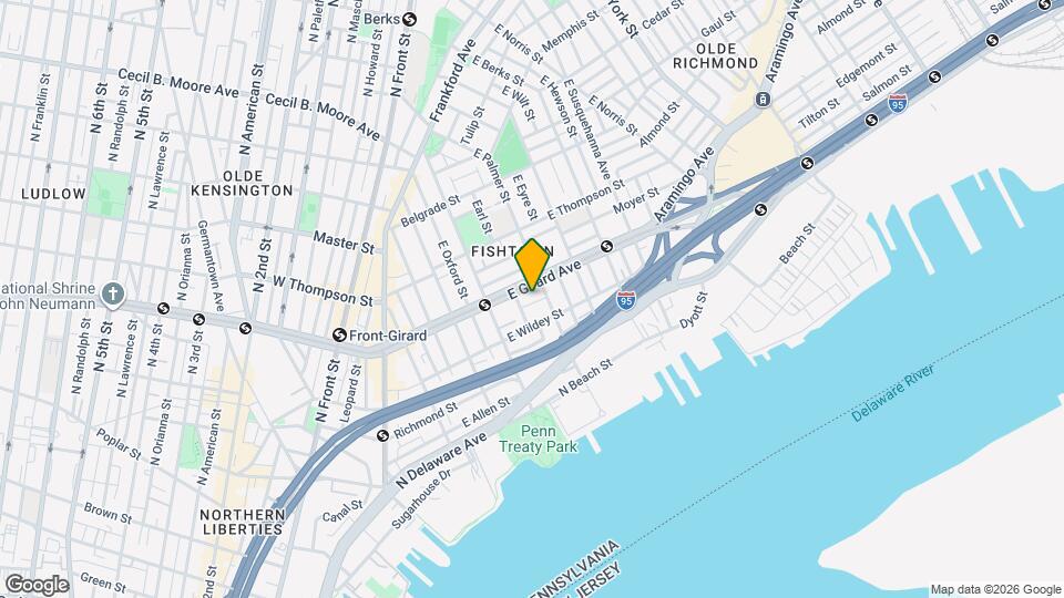 1126 E Palmer St Mapa y Detalles de la Ubicación