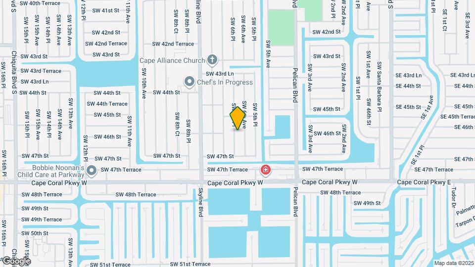 4539 SW 6th Pl Map and Location Details