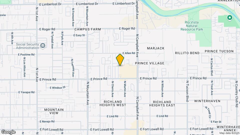 1675-1677 E Prince Rd Mapa y Detalles de la Ubicación