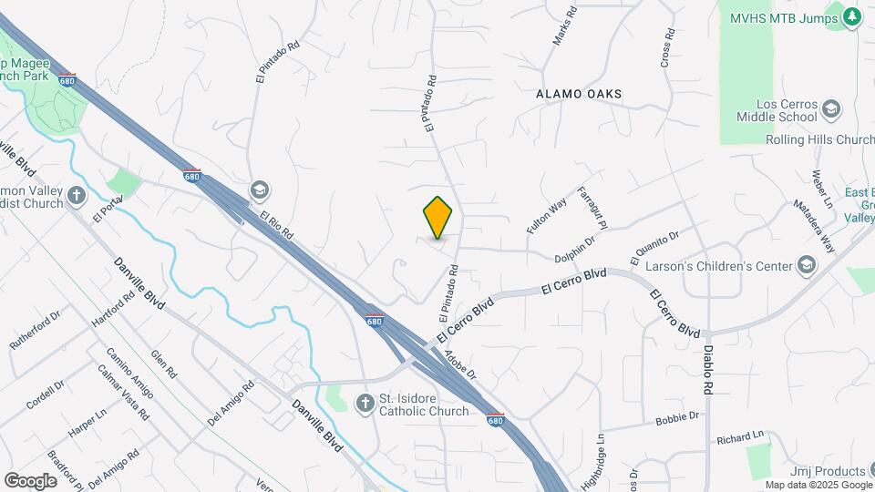 521 El Pintado Rd Map and Location Details