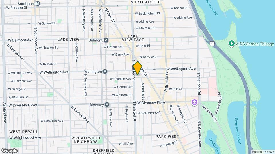 737 W Oakdale Ave Map and Location Details