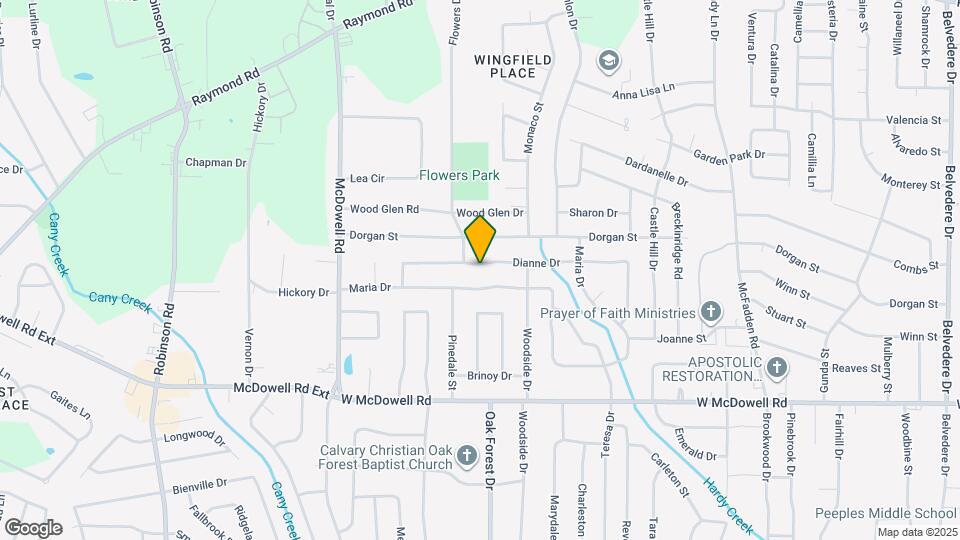 1547 Dianne Dr Map and Location Details