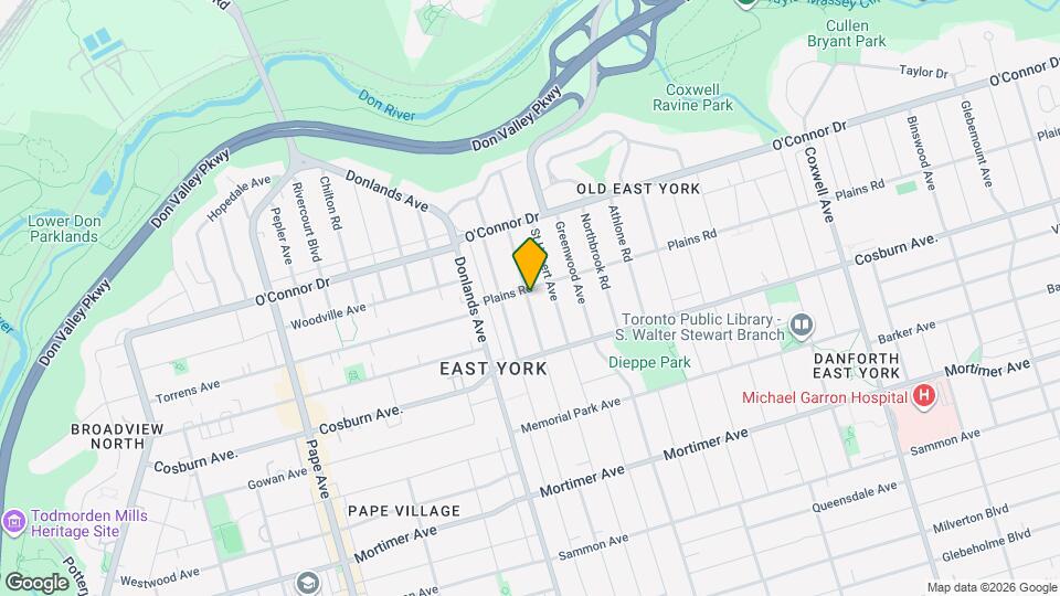 89 Cadorna Ave Map and Location Details