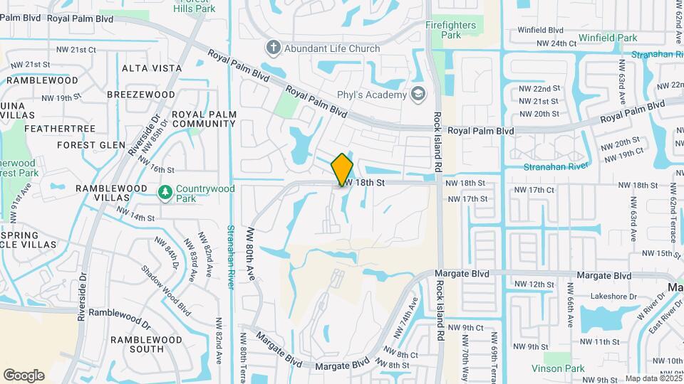 7608 NW 18th St Map and Location Details