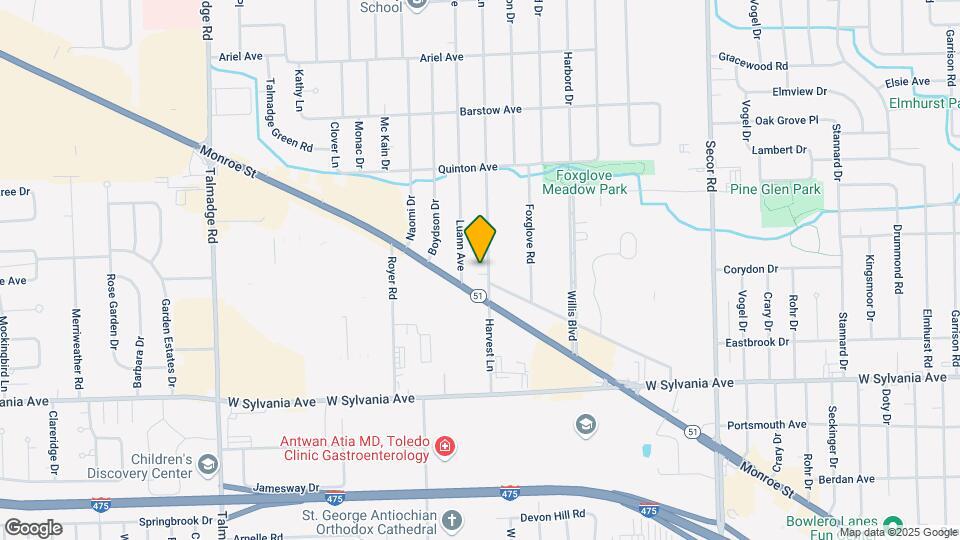 4231 Harvest Ln Map and Location Details