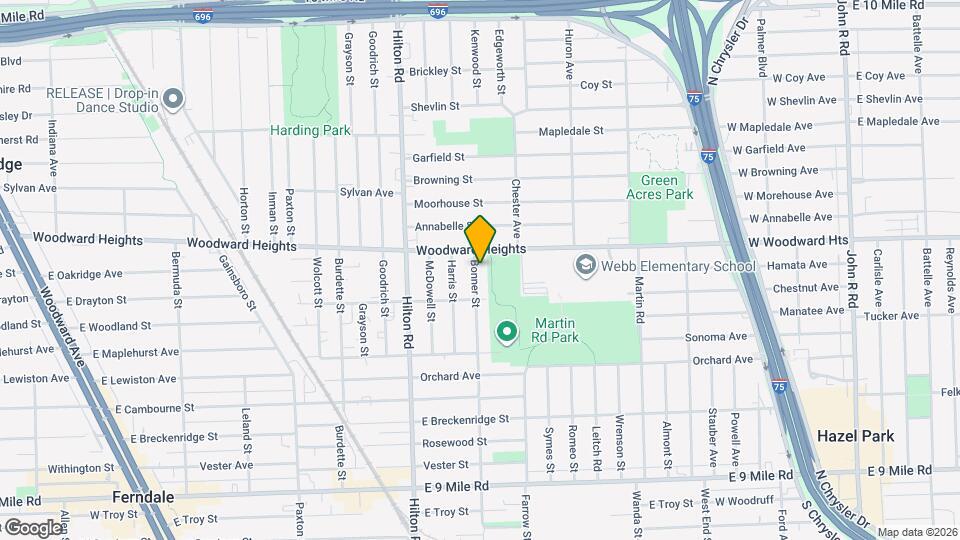 2626 Bonner St Map and Location Details