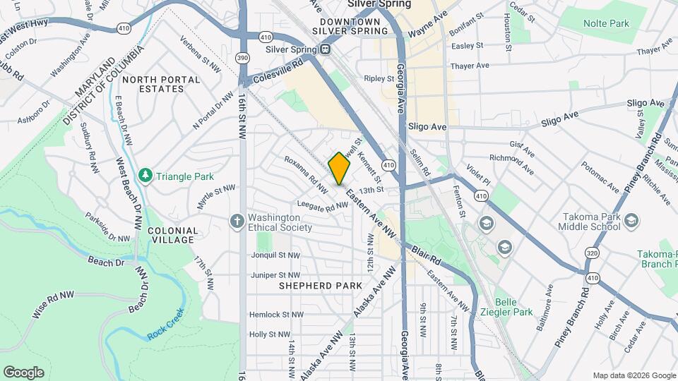 8020 Eastern Ave NW Map and Location Details
