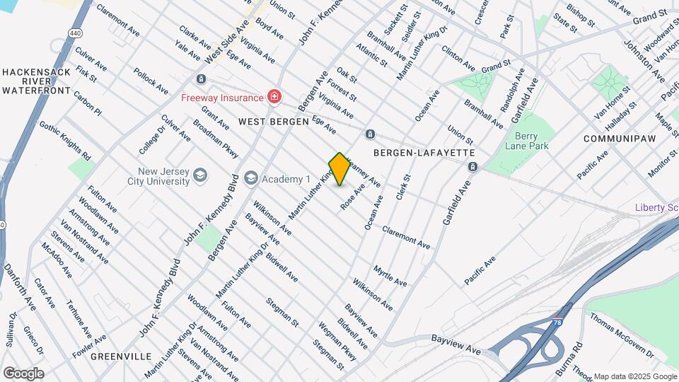134 Claremont Ave Mapa y Detalles de la Ubicación